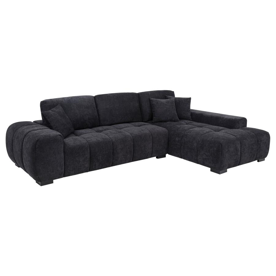 Aaliyah Black Sectional