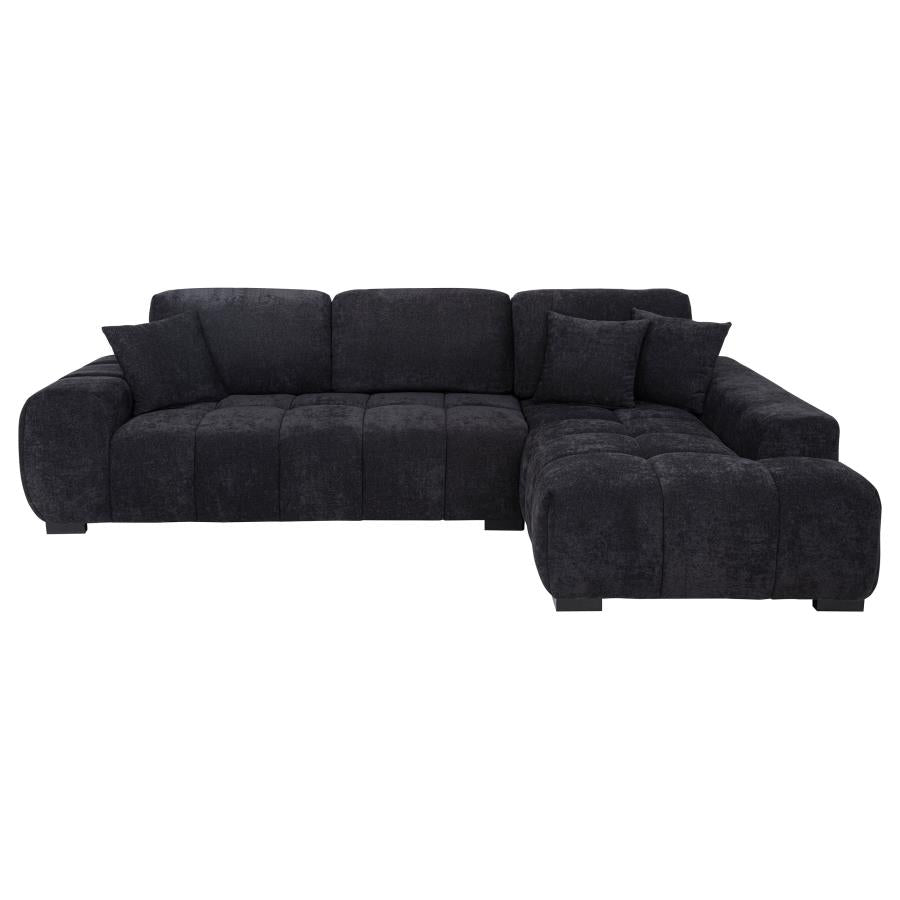 Aaliyah Black Sectional