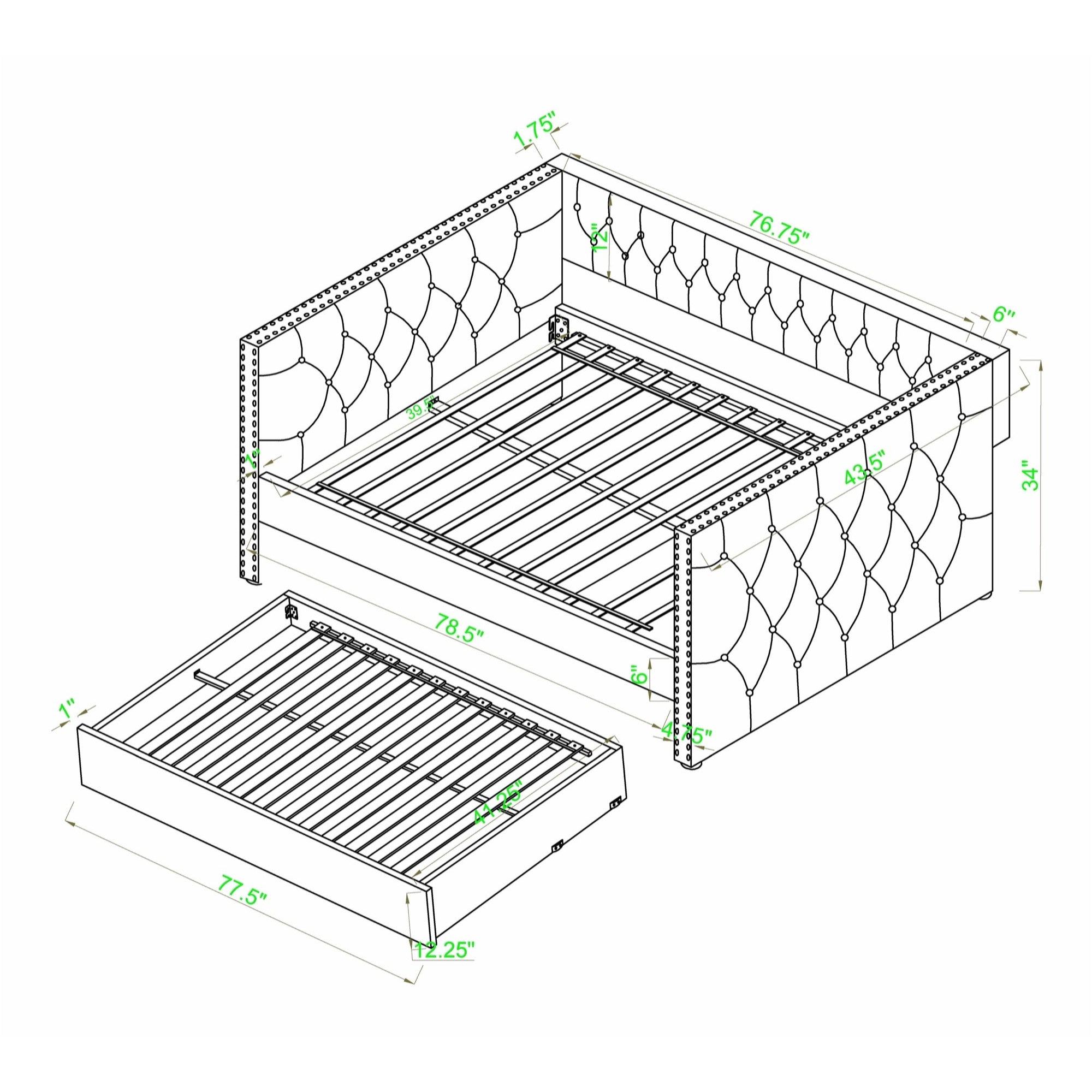 Aria Day Bed - Adams Furniture