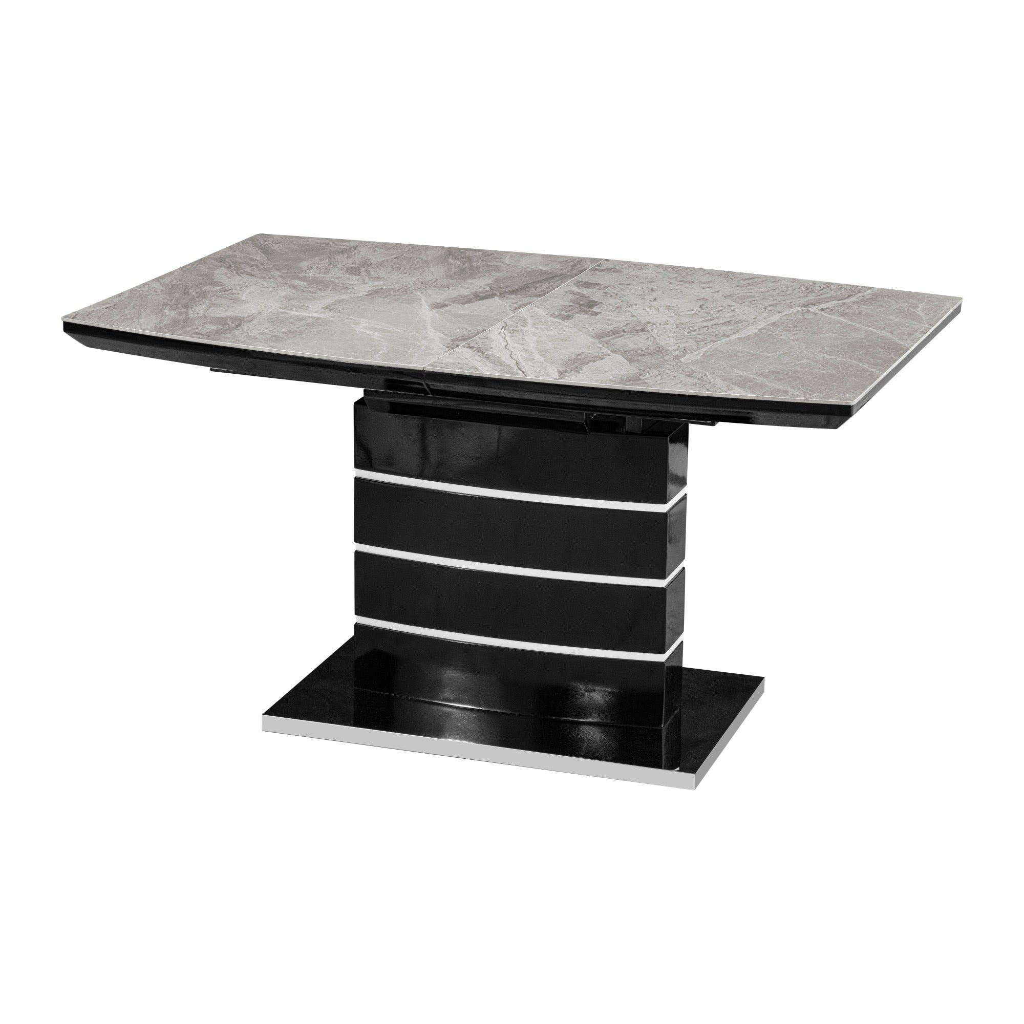 Maddox Black Extension Dining Table - Adams Furniture