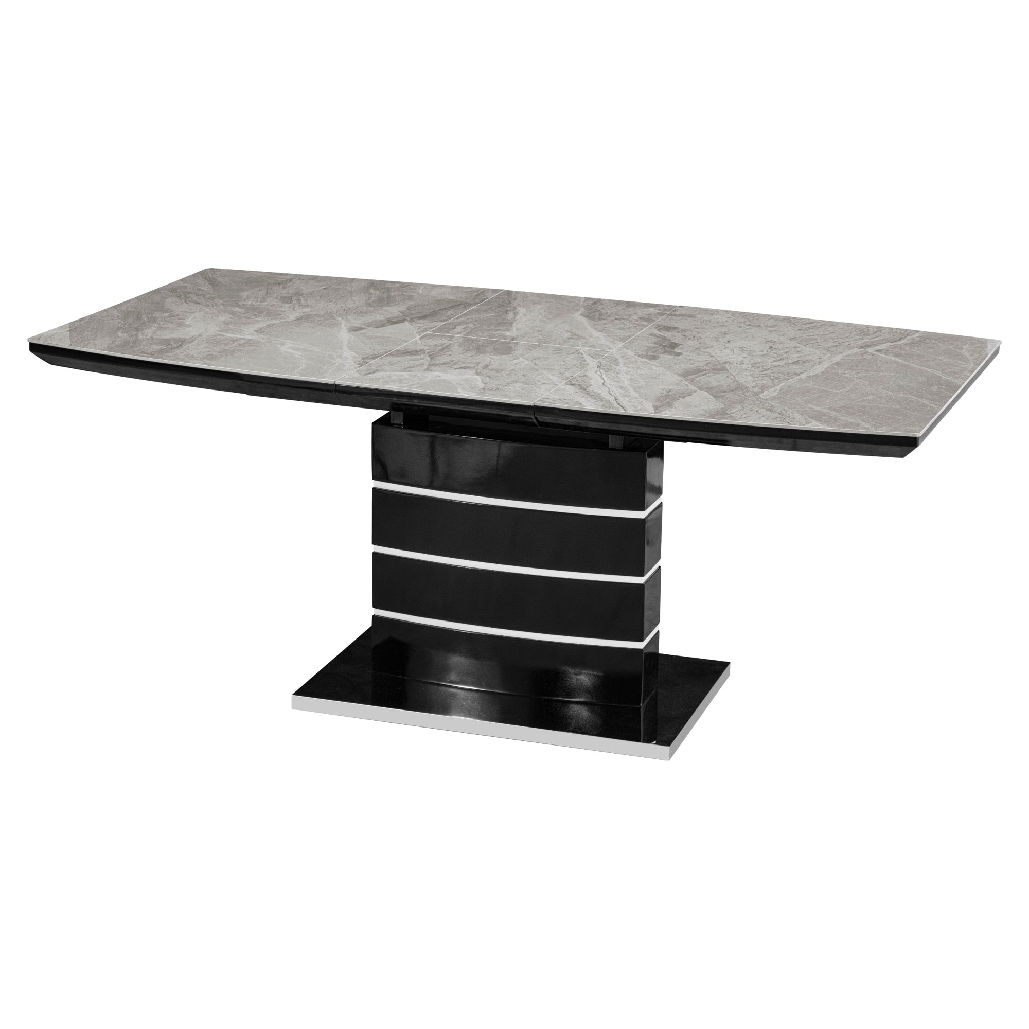 Maddox Black Extension Dining Table - Adams Furniture