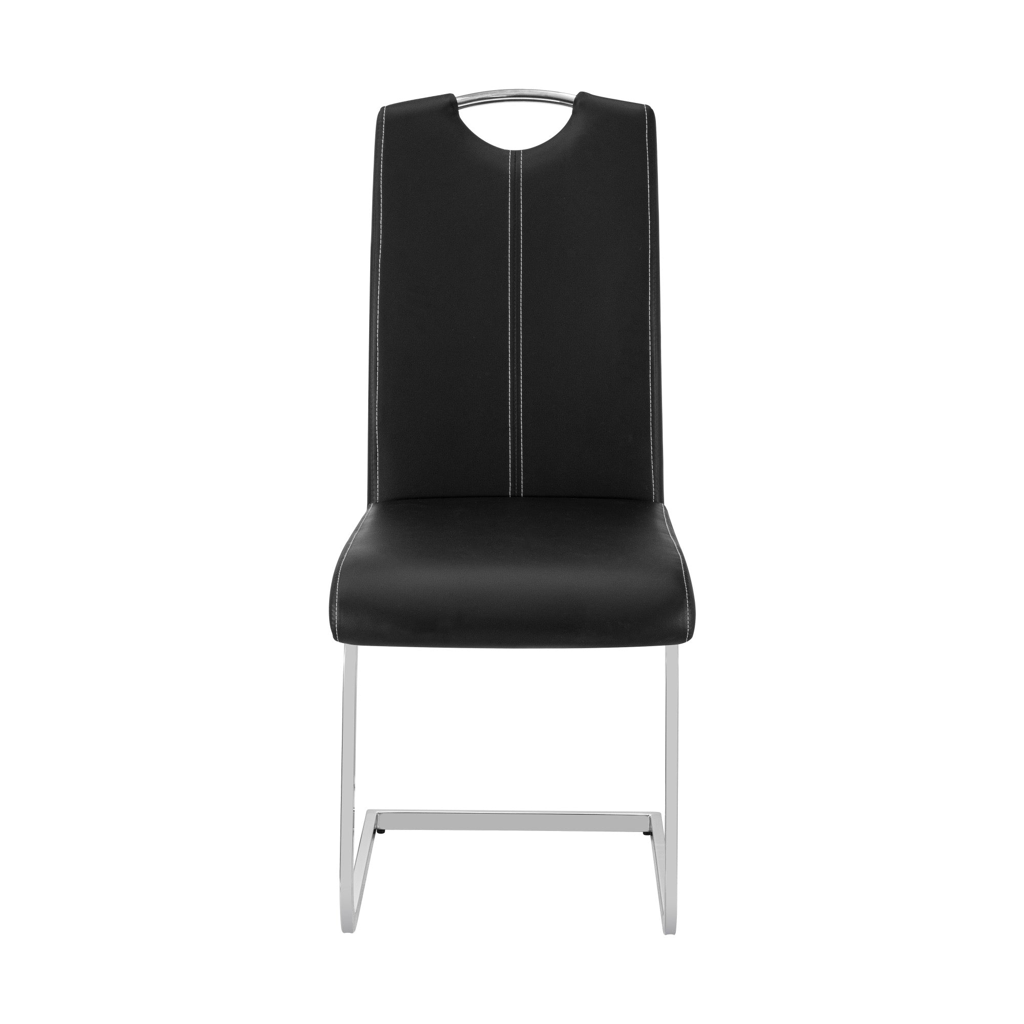 Maddox Black 7 Piece Dining Set - Adams Furniture
