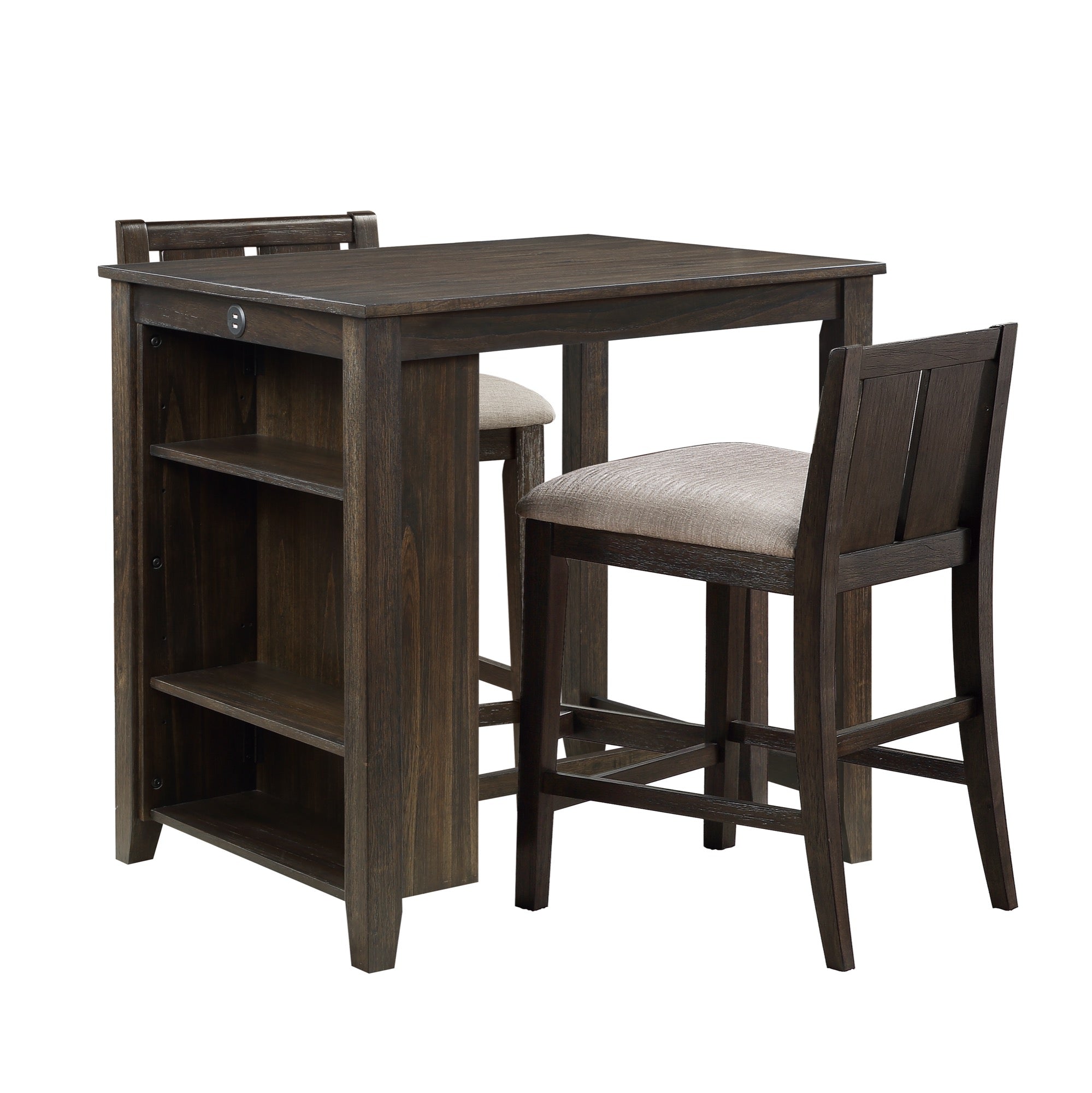Jake 3 Piece Counter Height Dining Set - Adams Furniture