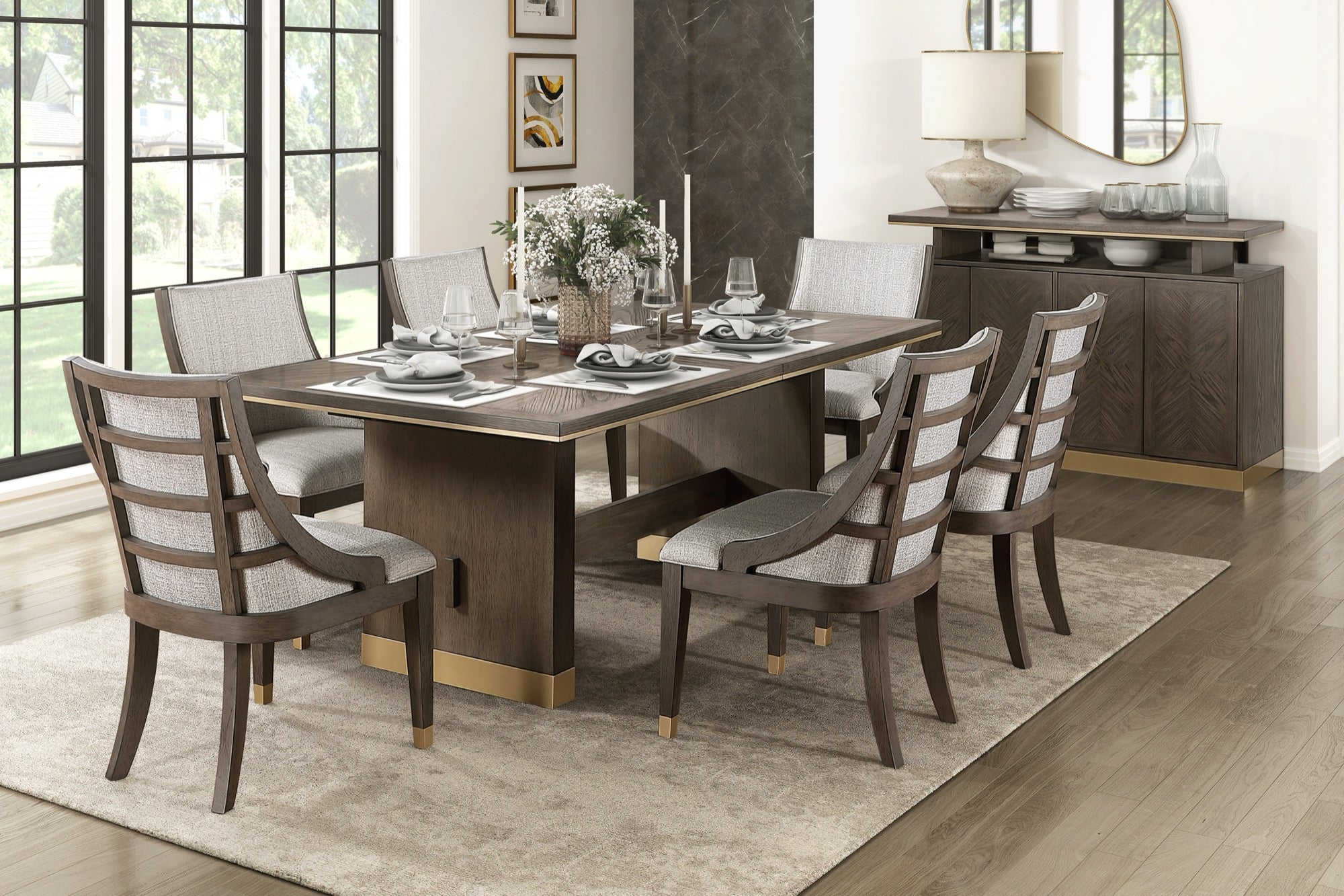 Jaden 7 Piece Dining Set - Adams Furniture