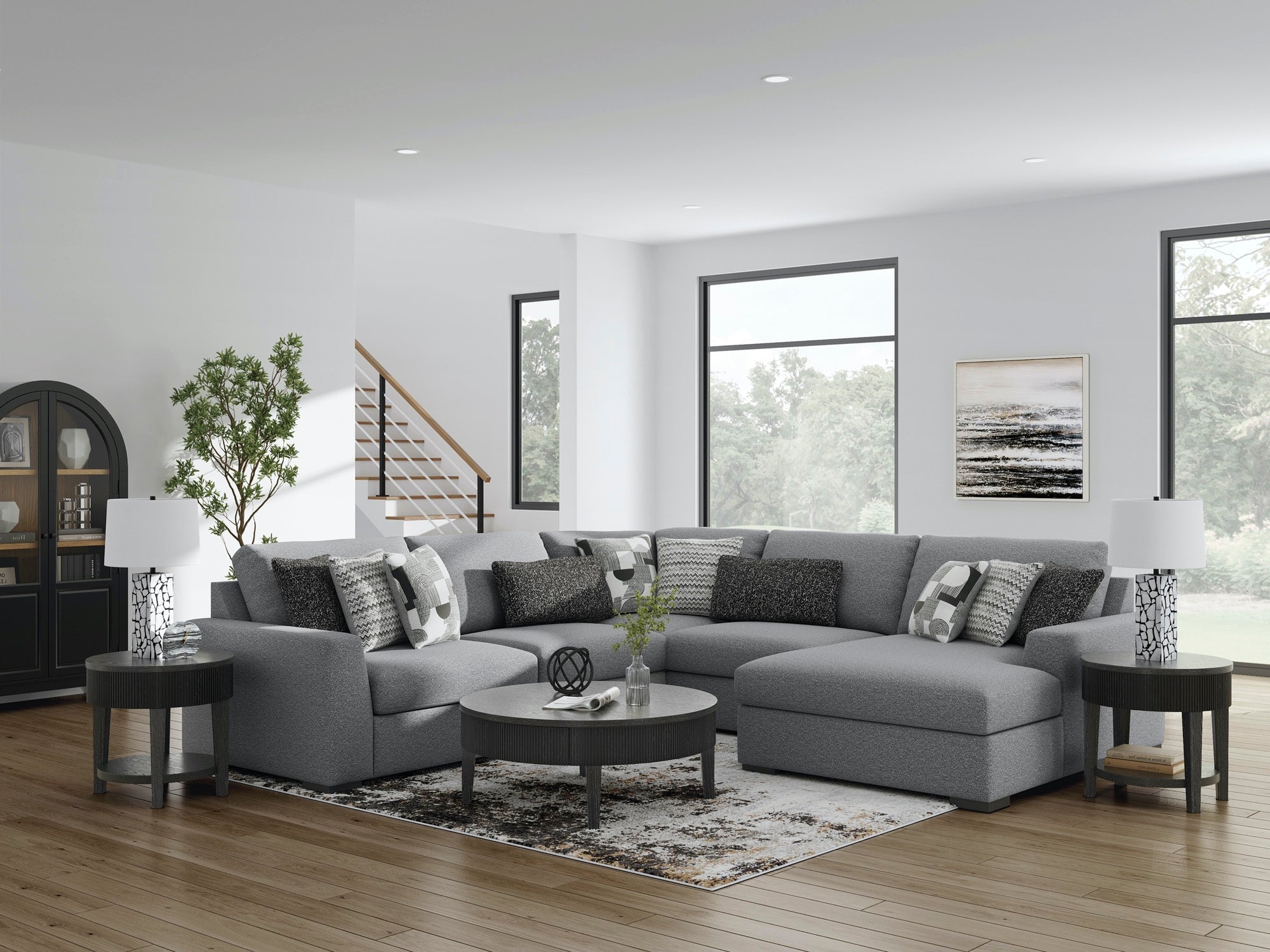 Cooper 5 Piece Modular Sectional with Chaise - Adams Furniture