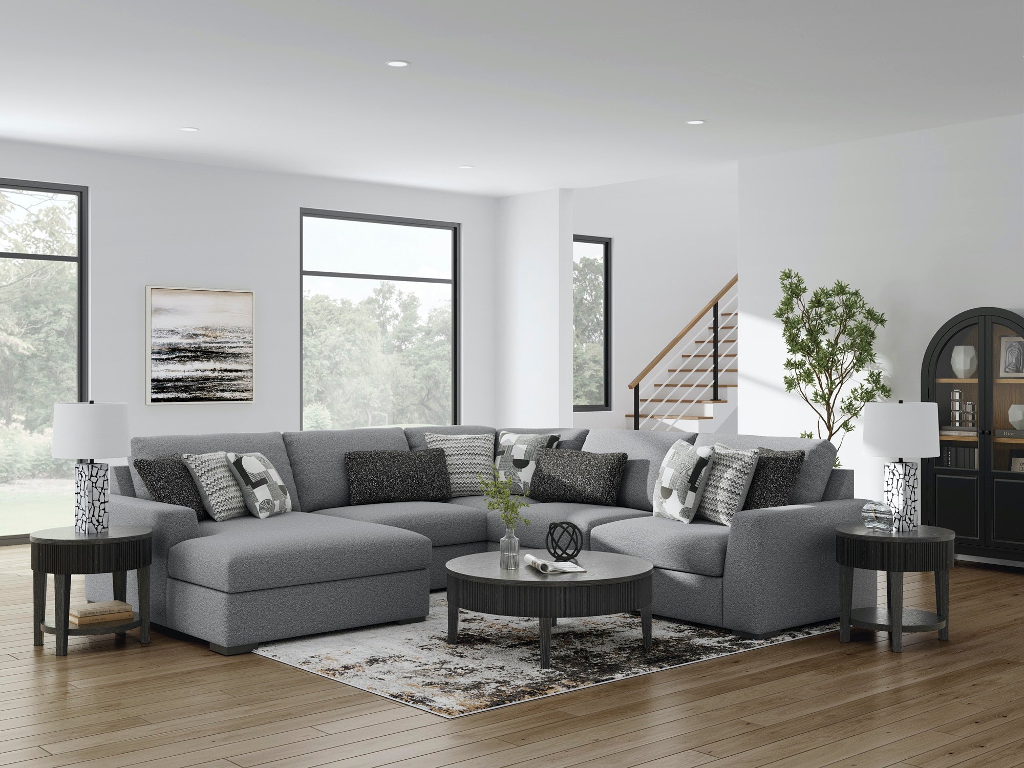 Cooper 5 Piece Modular Sectional with Chaise - Adams Furniture