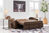 Brown Contemporary Pop Up Sleeper Sofa