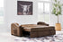 Brown Contemporary Pop Up Sleeper Sofa