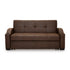 Brown Contemporary Pop Up Sleeper Sofa