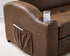 Brown Contemporary Pop Up Sleeper Sofa