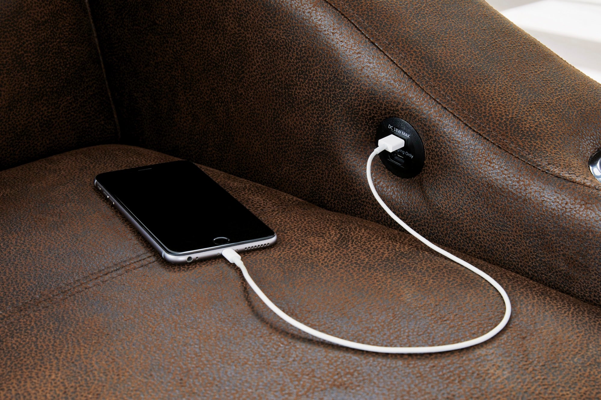 Brown Contemporary Pop Up Sleeper Sofa