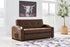 Brown Contemporary Pop Up Sleeper Sofa