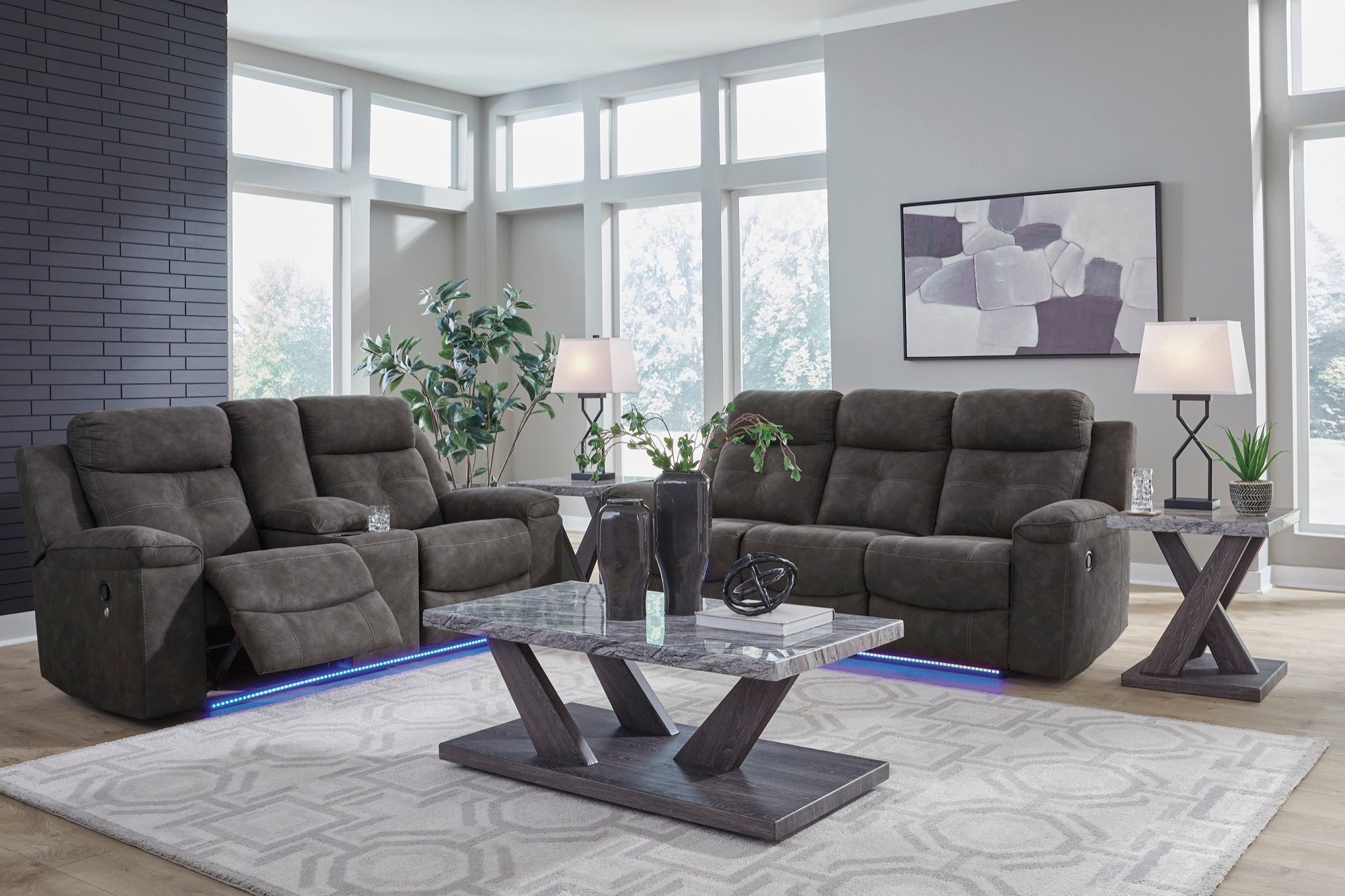 Luke Reclining Living Room Set - Adams Furniture