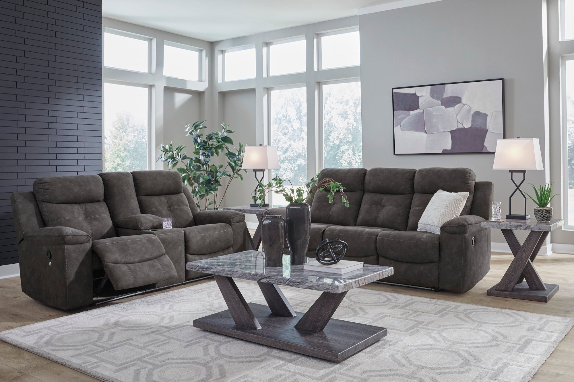 Luke Reclining Living Room Set - Adams Furniture