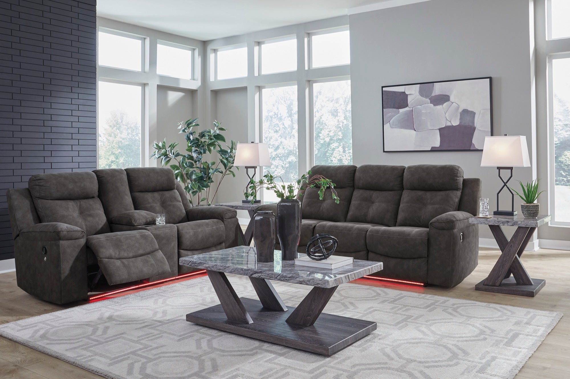 Luke Reclining Living Room Set - Adams Furniture