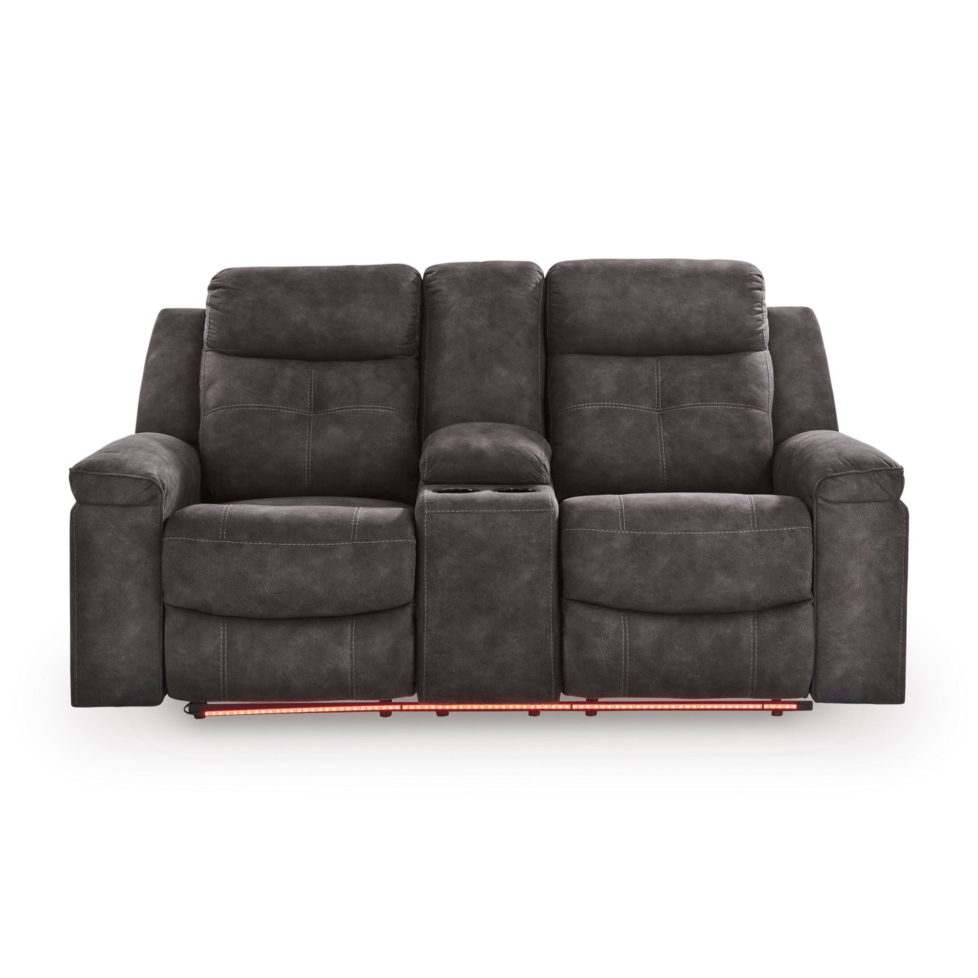 Luke Reclining Loveseat with Console - Adams Furniture