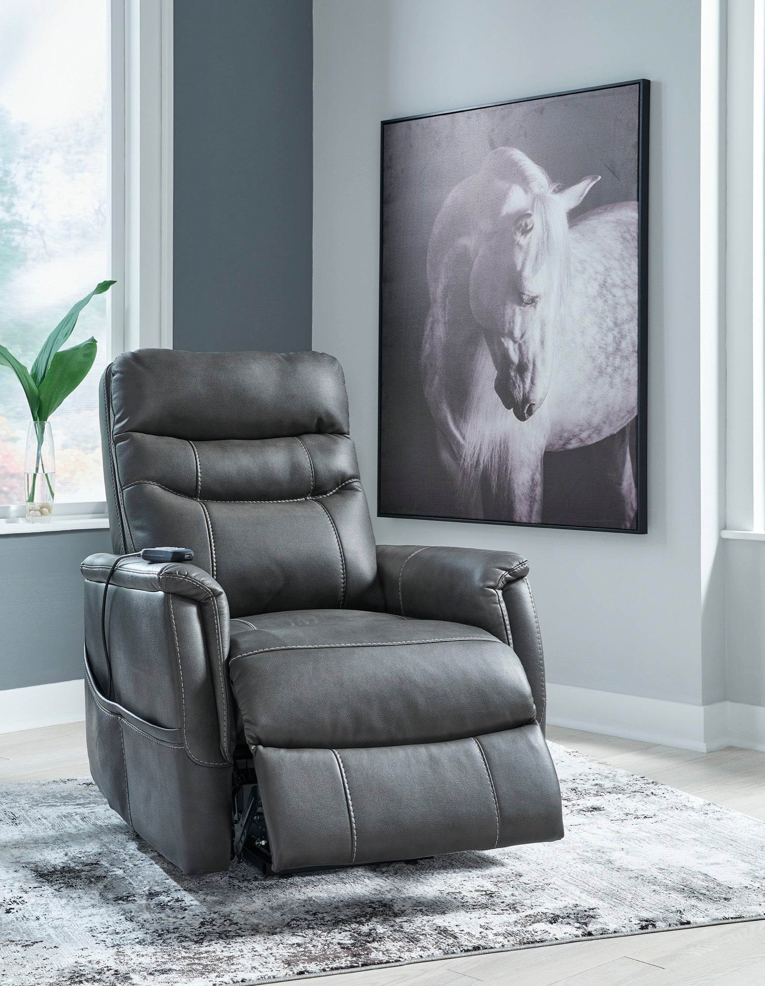 Shadow Power Lift Recliner - Adams Furniture