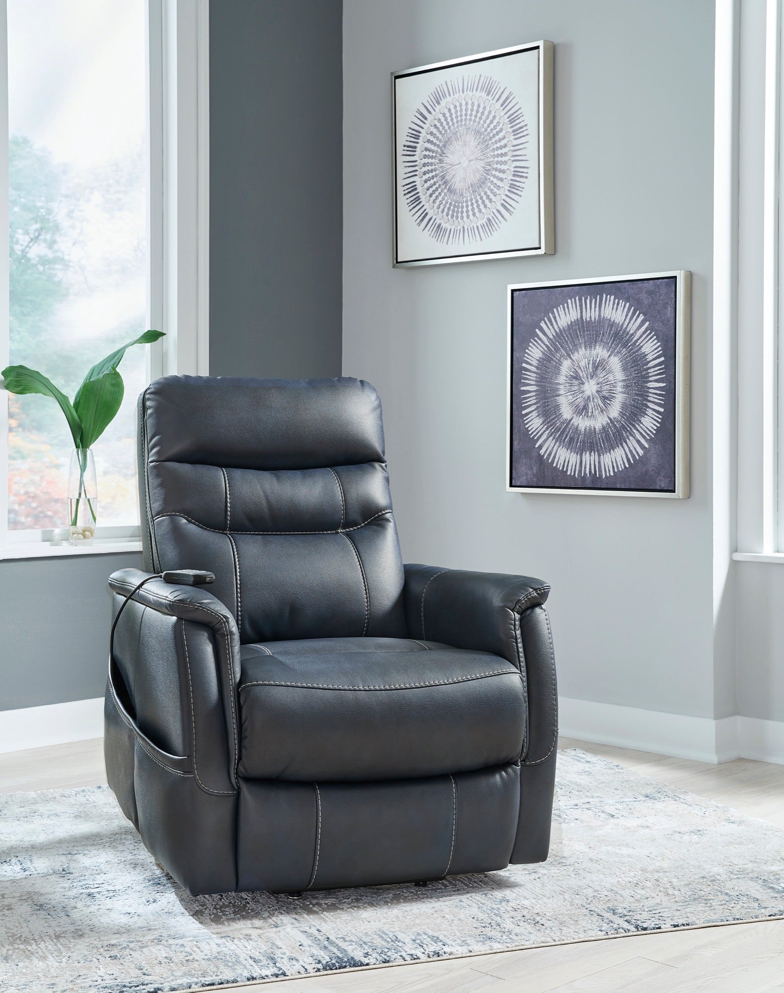 Sapphire Power Lift Recliner - Adams Furniture