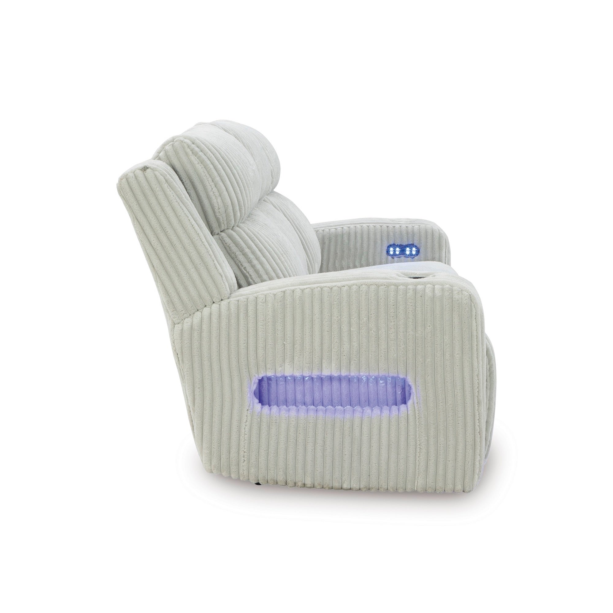 Emmett White Power Reclining Living Room Set