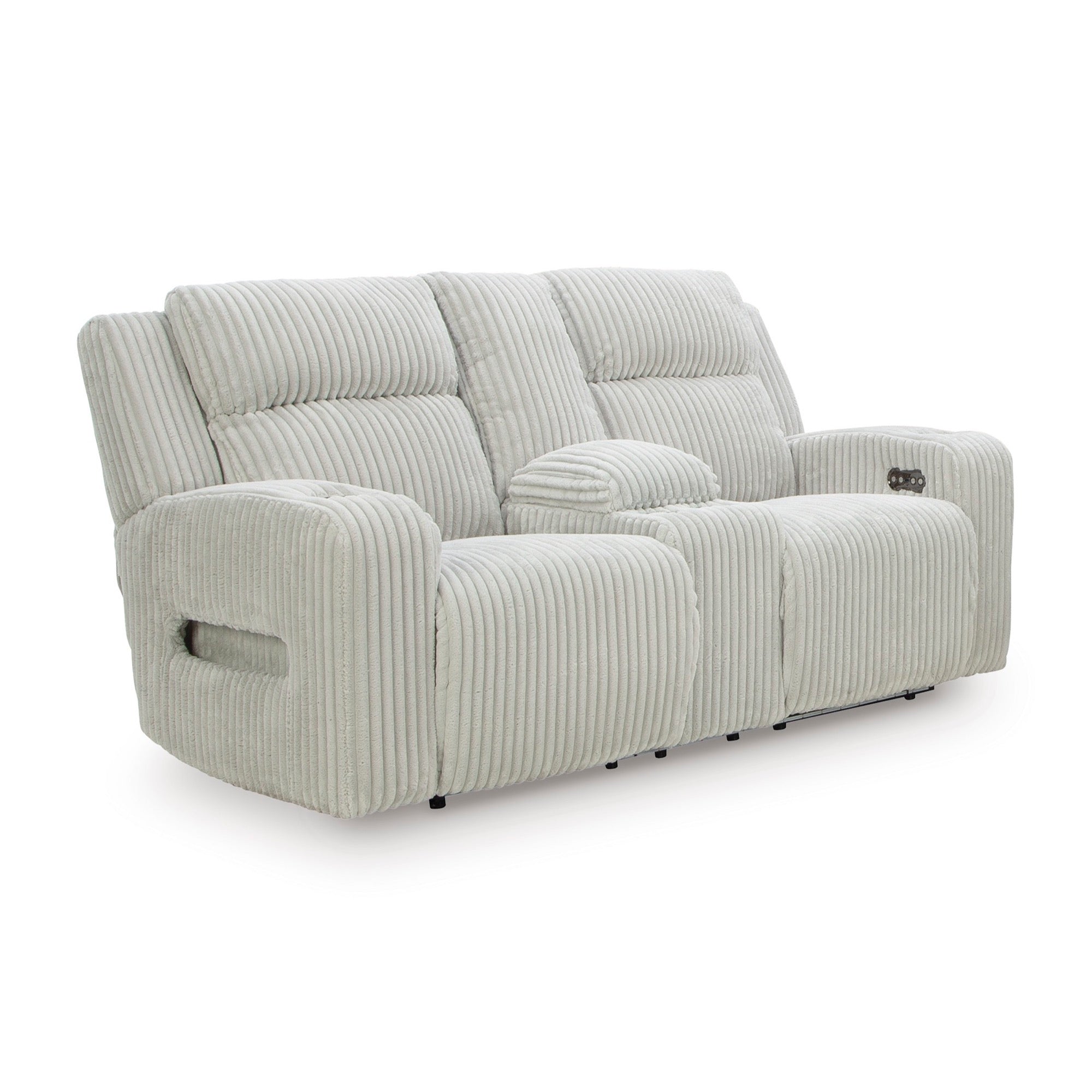 Emmett White Power Reclining Living Room Set - Adams Furniture