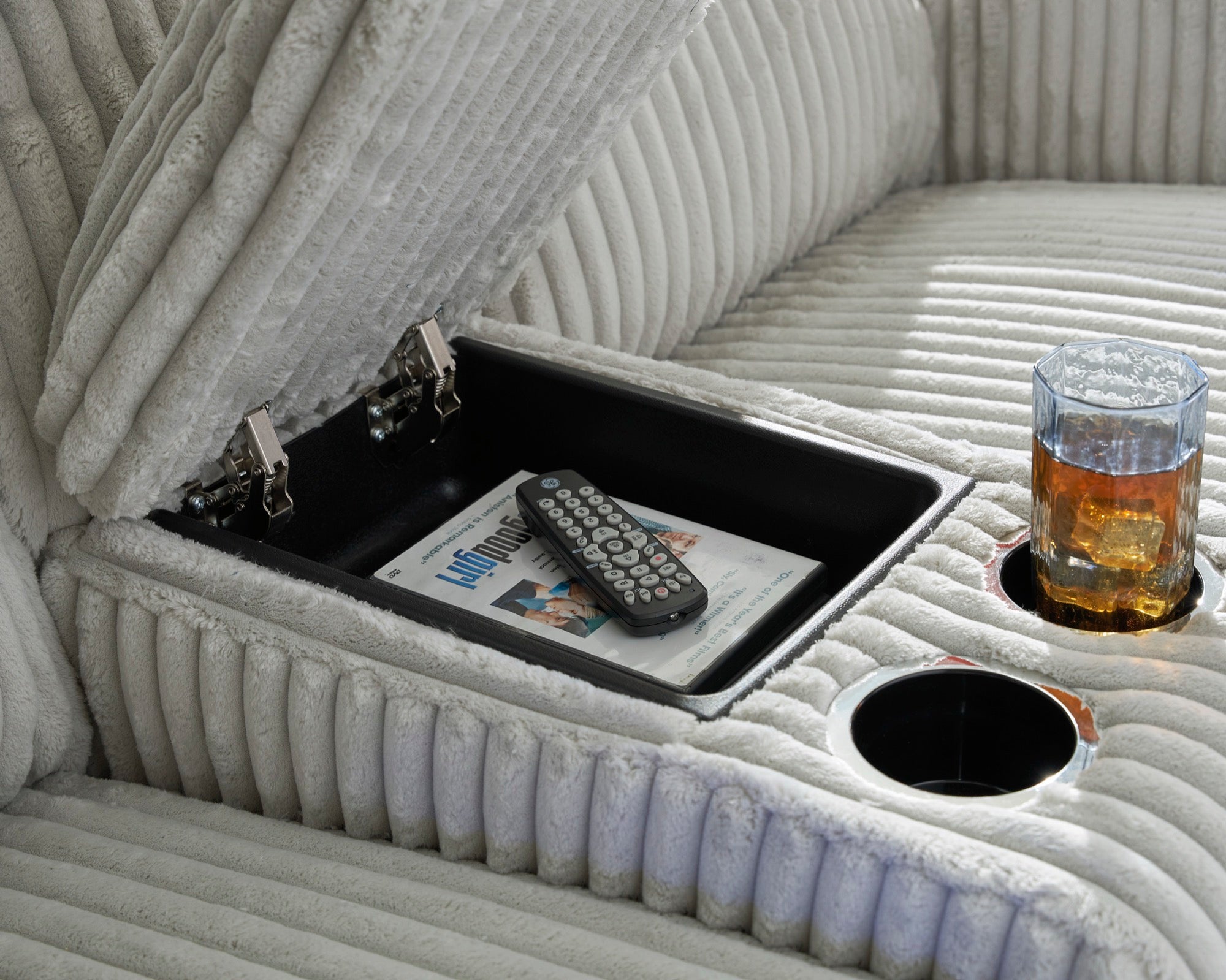 Emmett White Power Reclining Living Room Set - Adams Furniture