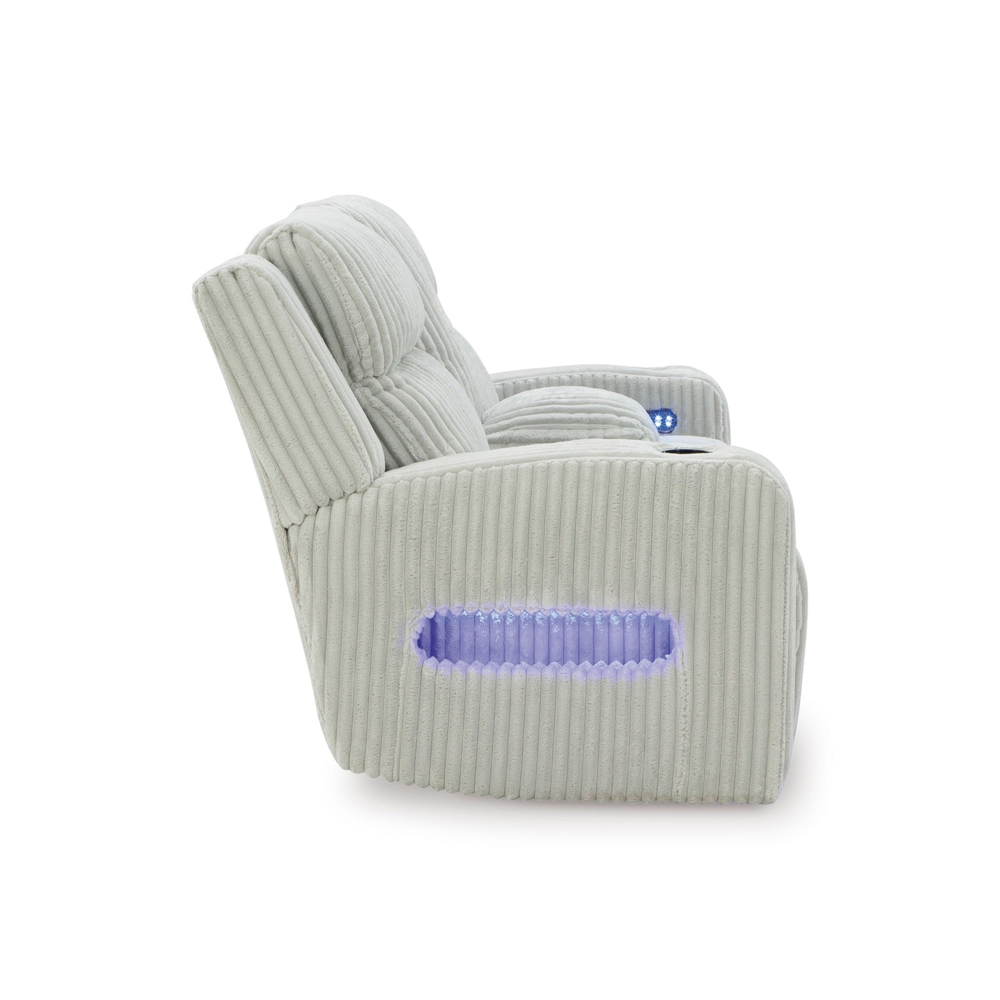 Emmett White Power Reclining Living Room Set - Adams Furniture