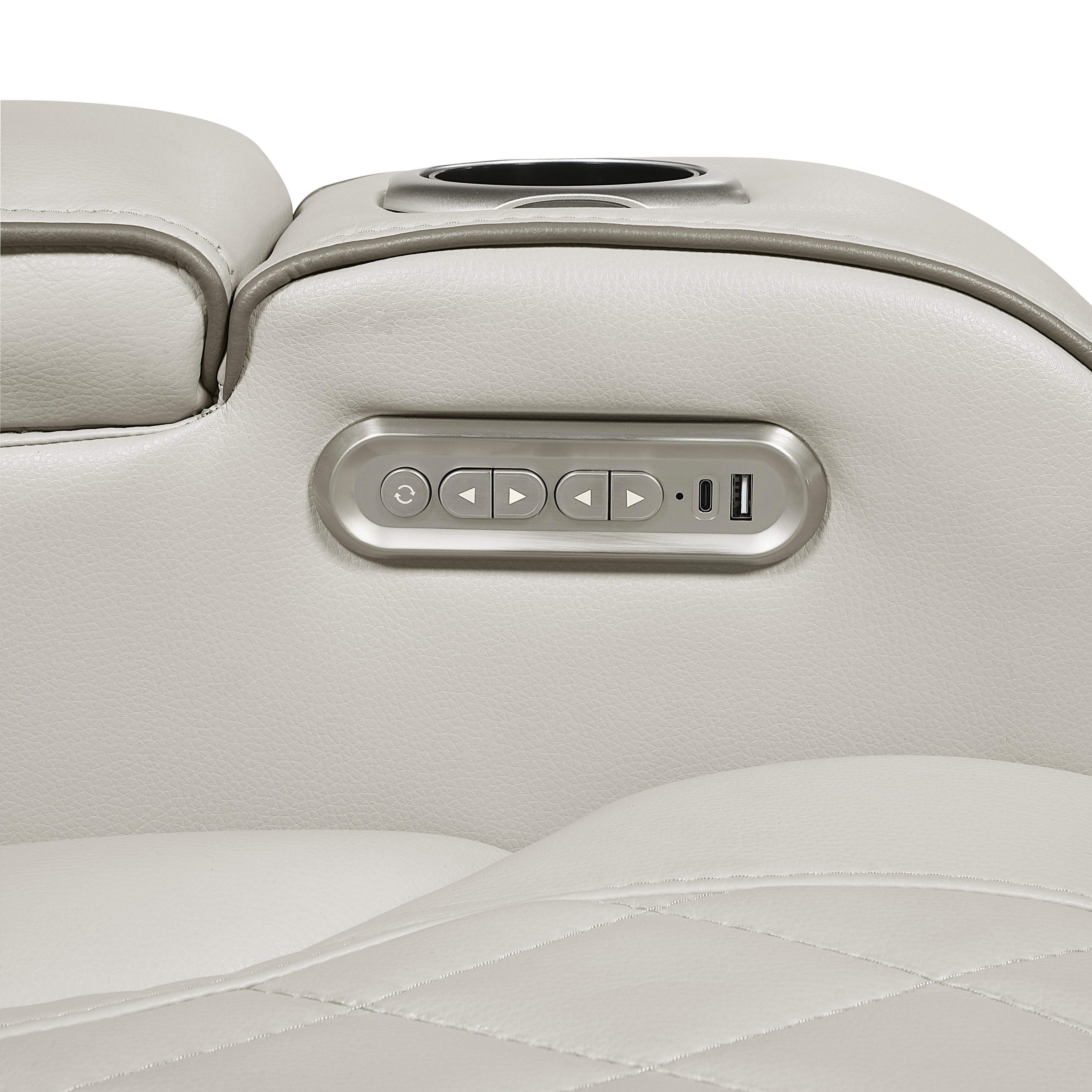 P2 CONSOLE LOVESEAT, TAUPE - 9516TPE-2PWH (31452)