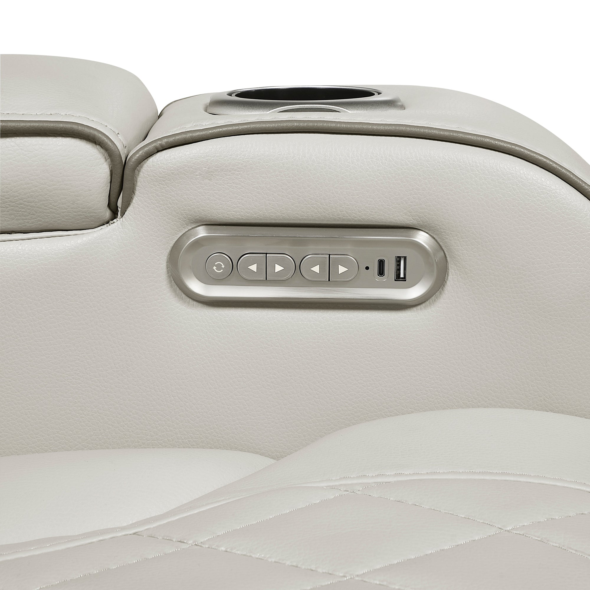 P2 CONSOLE LOVESEAT, TAUPE - 9516TPE-2PWH (31452)