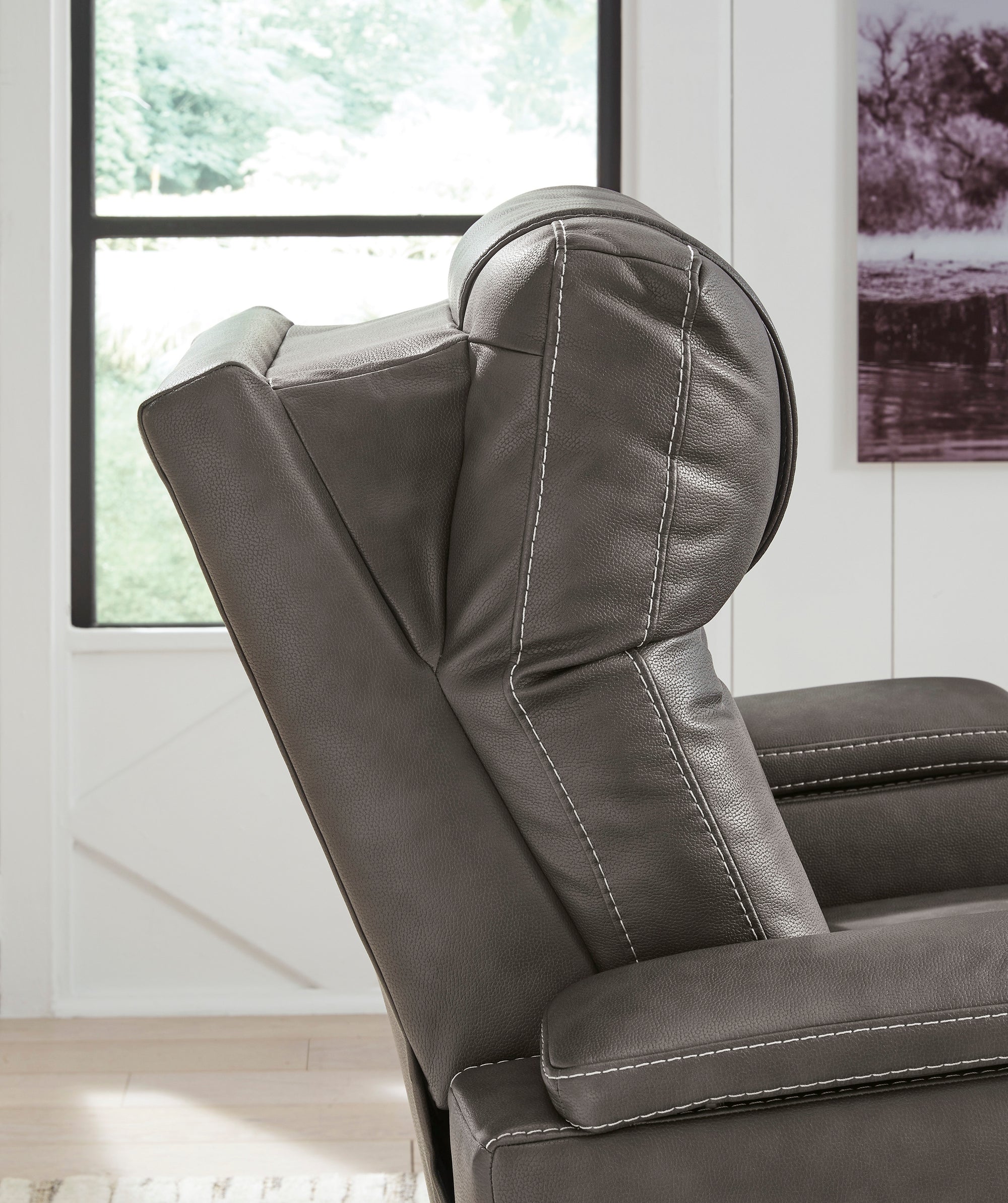 Power Recliner w/ Adjustable Headrest - Adams Furniture