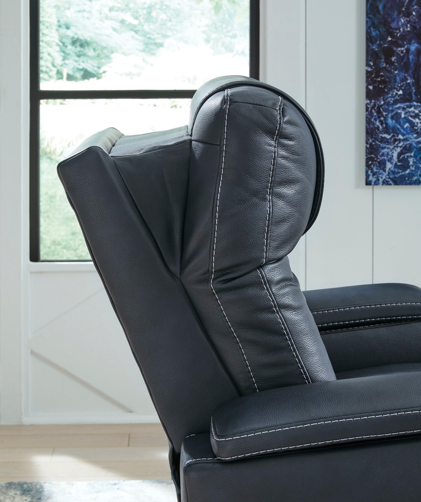 Saphire Power Recliner w/ Adjustable Headrest - Adams Furniture
