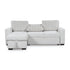 Landon 2-Piece Sectional with Pop Up Sleeper and Chaise - Adams Furniture
