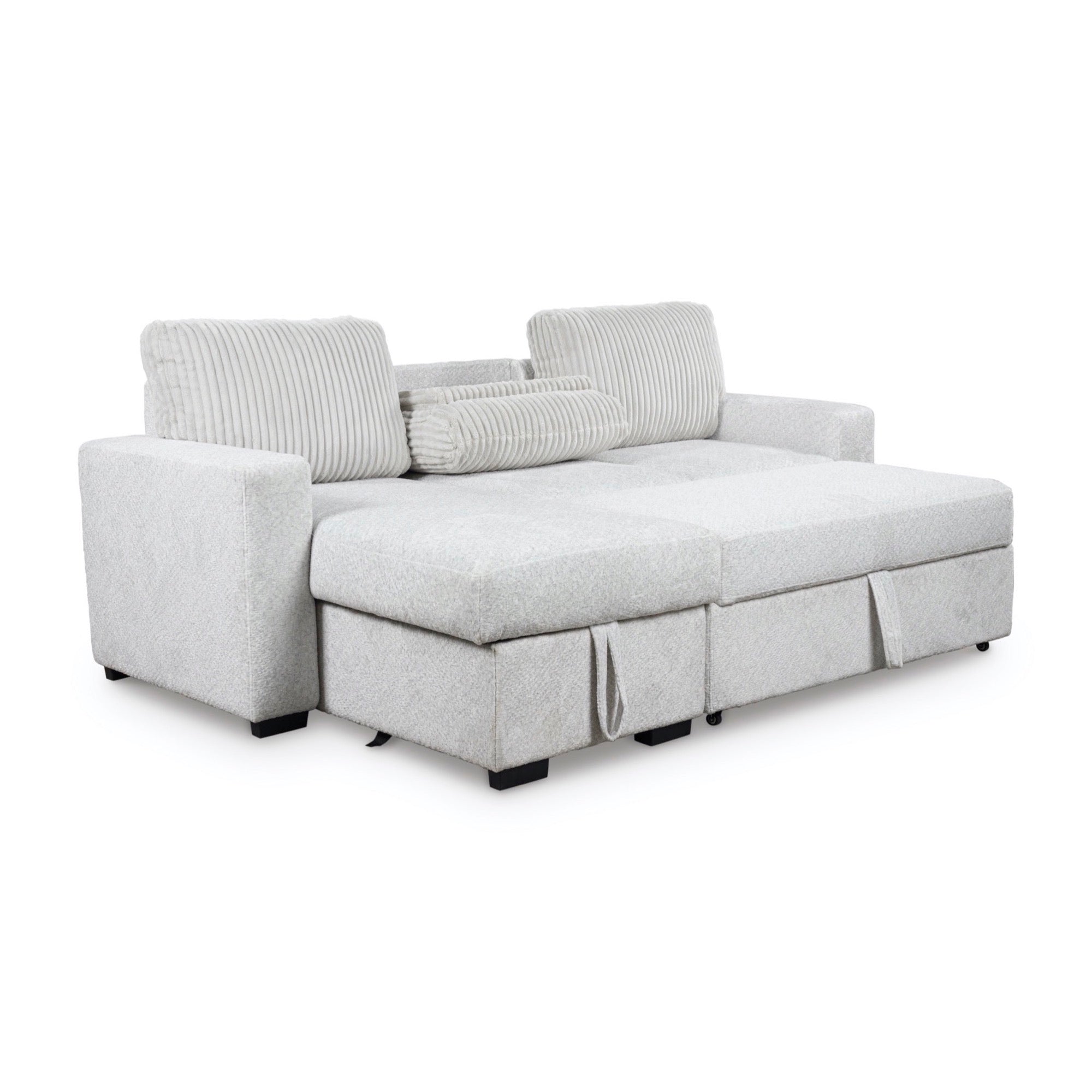Landon 2-Piece Sectional with Pop Up Sleeper and Chaise - Adams Furniture