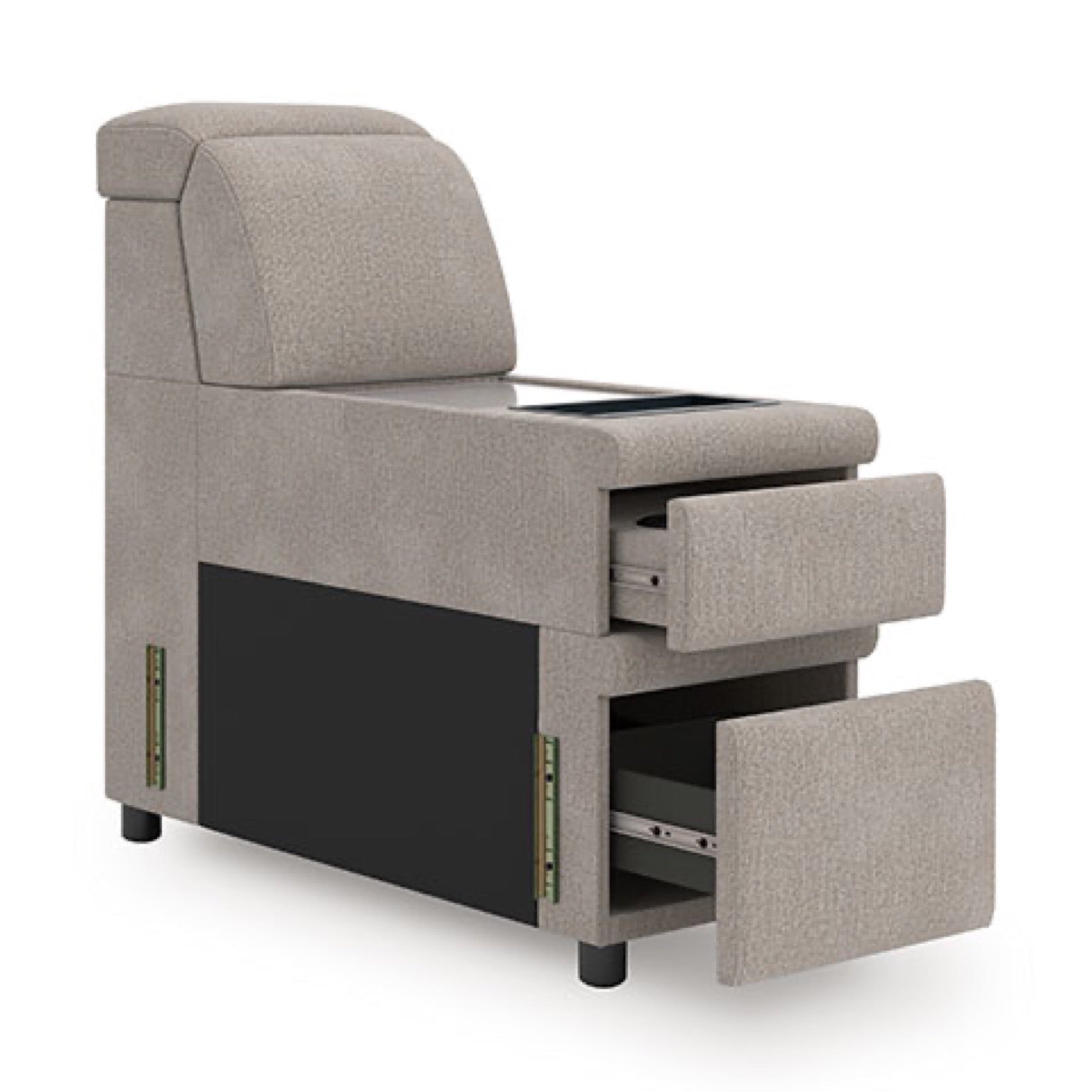 Hunter 5-Piece Sectional with Pop Up Sleeper and Chaise - Adams Furniture