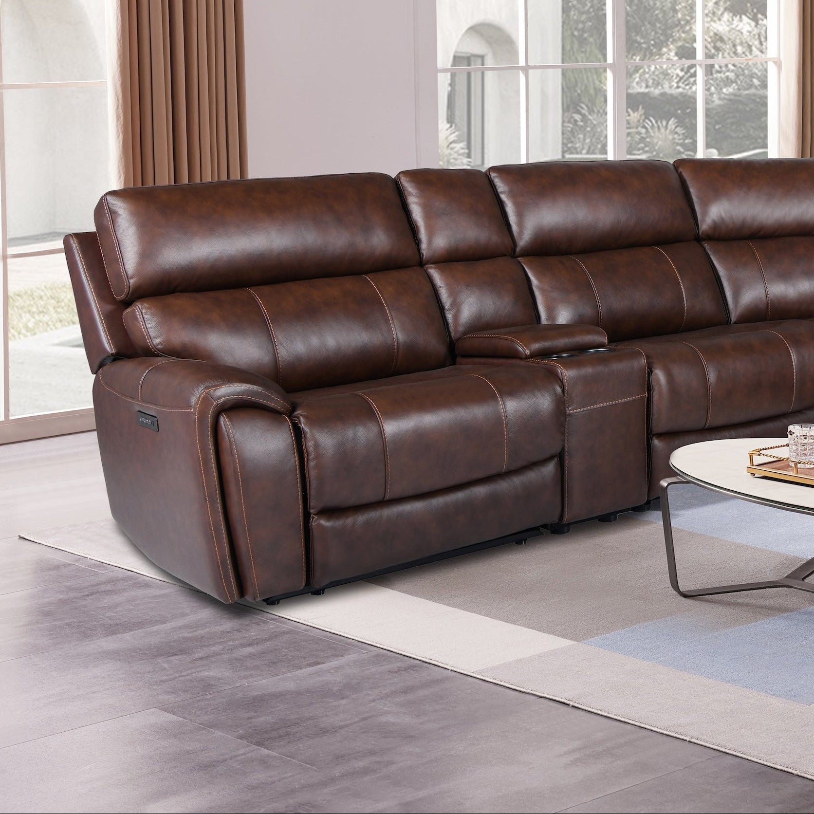 Thomas 6 Piece Power Reclining Sectional - Adams Furniture