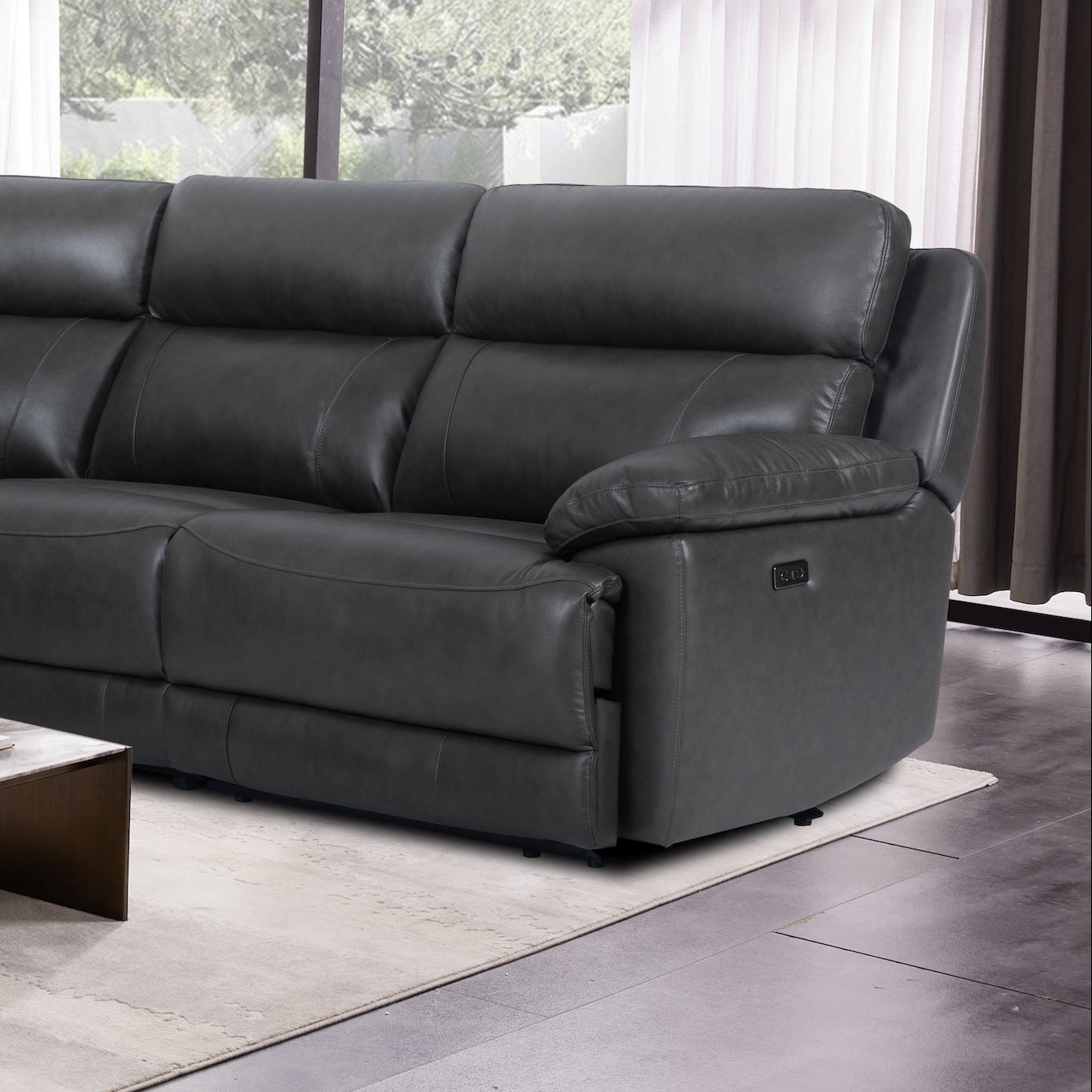 Isaiah 6 Piece Power Reclining Sectional - Adams Furniture