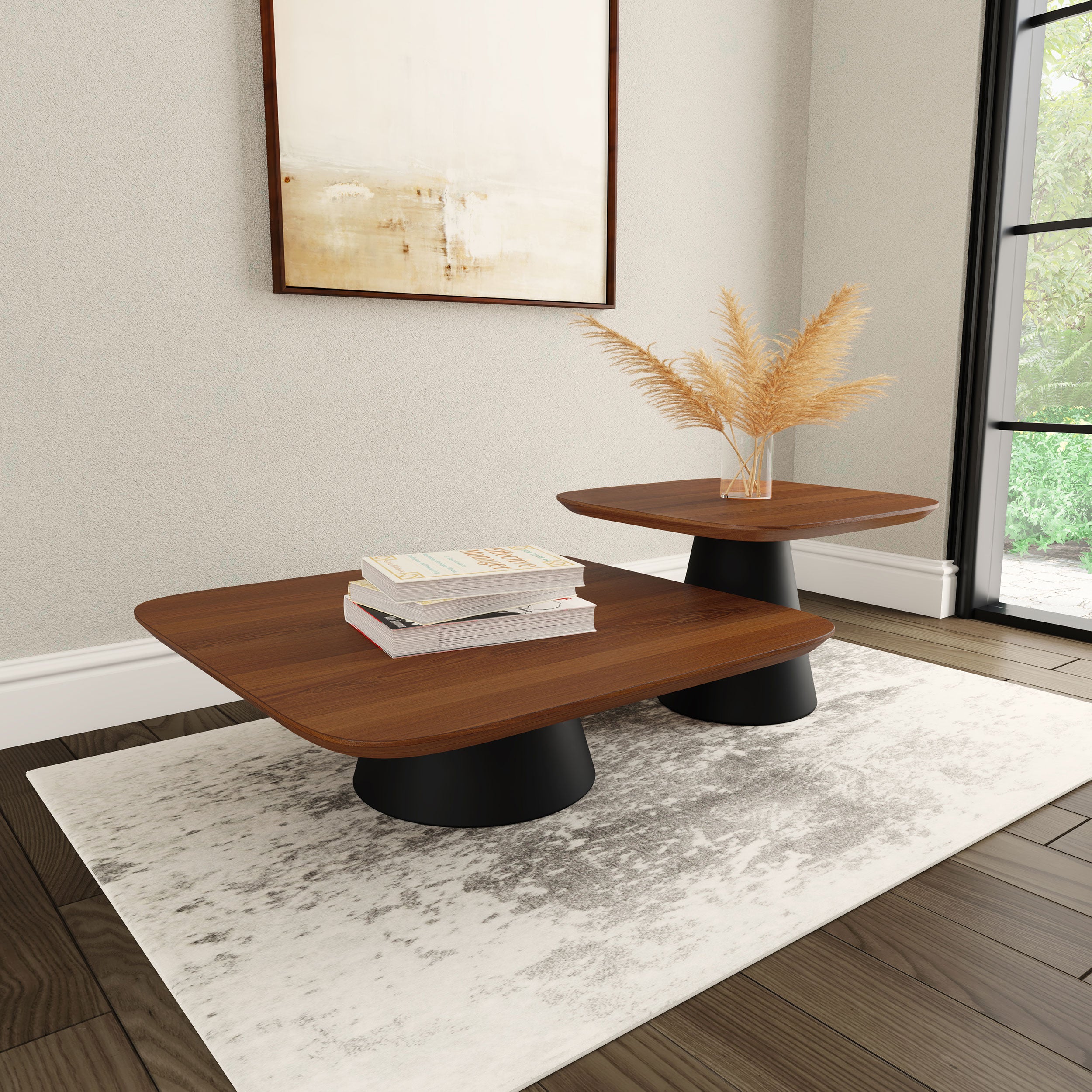 2 Piece Coffee Table Set
