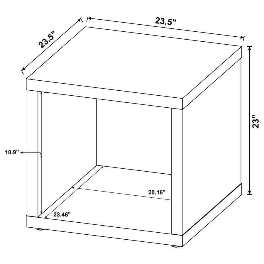 Side End Table Dark Pine - Adams Furniture