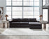 Nolan Black 3-Piece Sectional Sofa Chaise