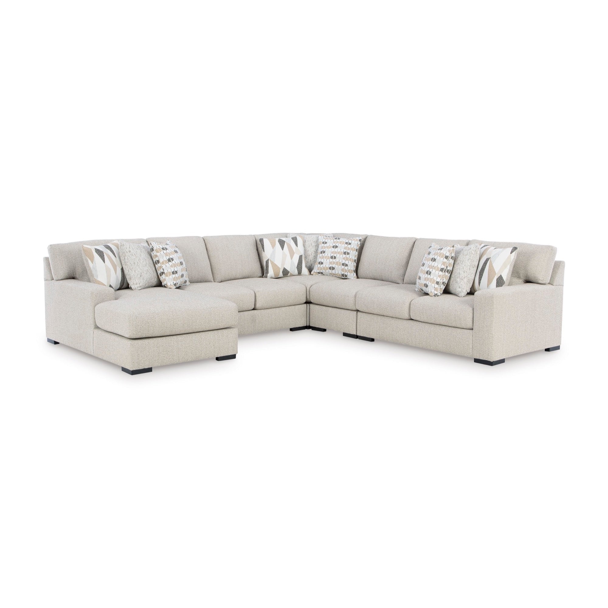 Piper 5-Piece Sectional with Chaise - Adams Furniture