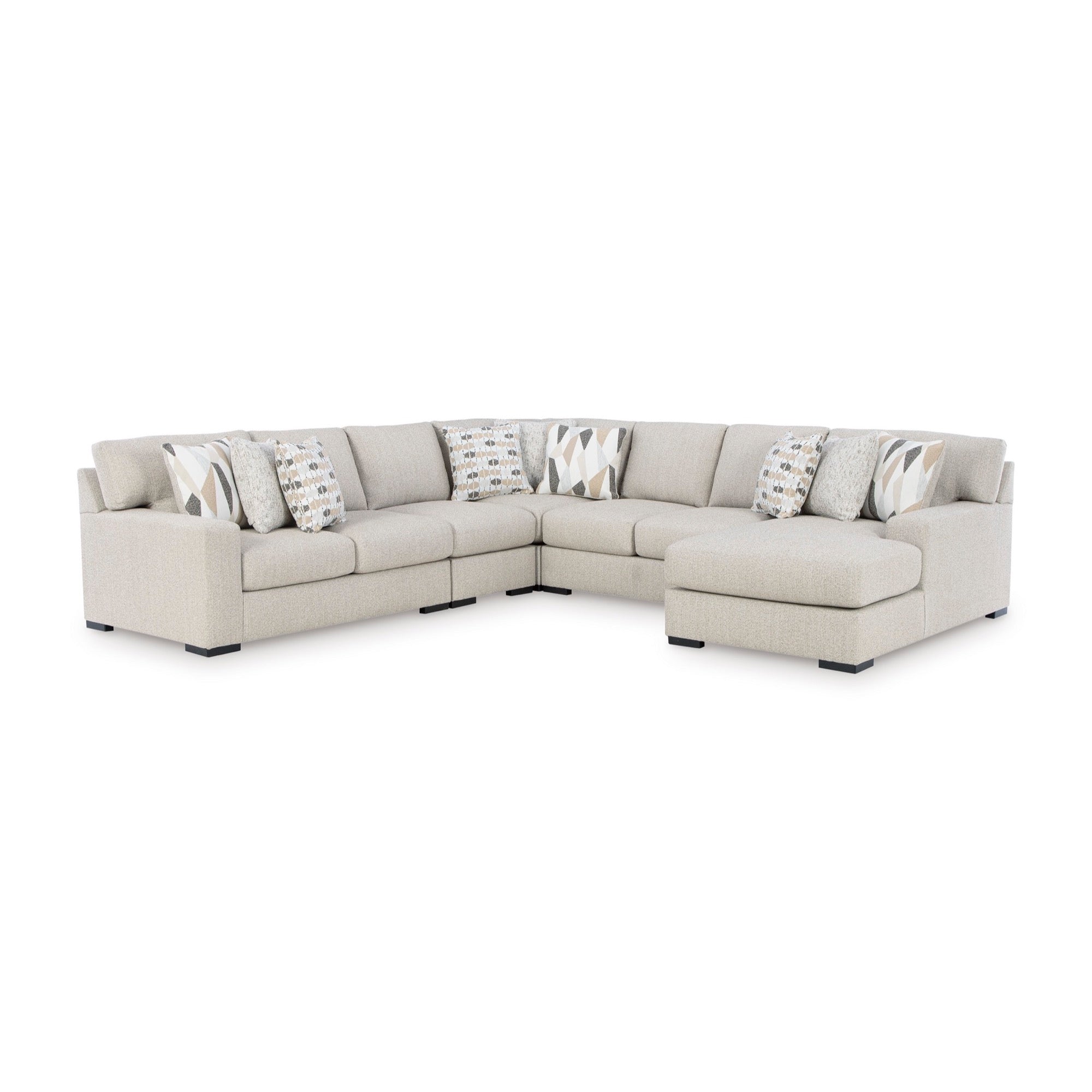 Piper 5-Piece Sectional with Chaise - Adams Furniture