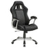 Upholstered Adjustable Home Office Desk Chair Black