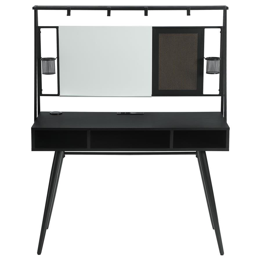 47-inch Writing Desk with Whiteboard and USB Black - Adams Furniture