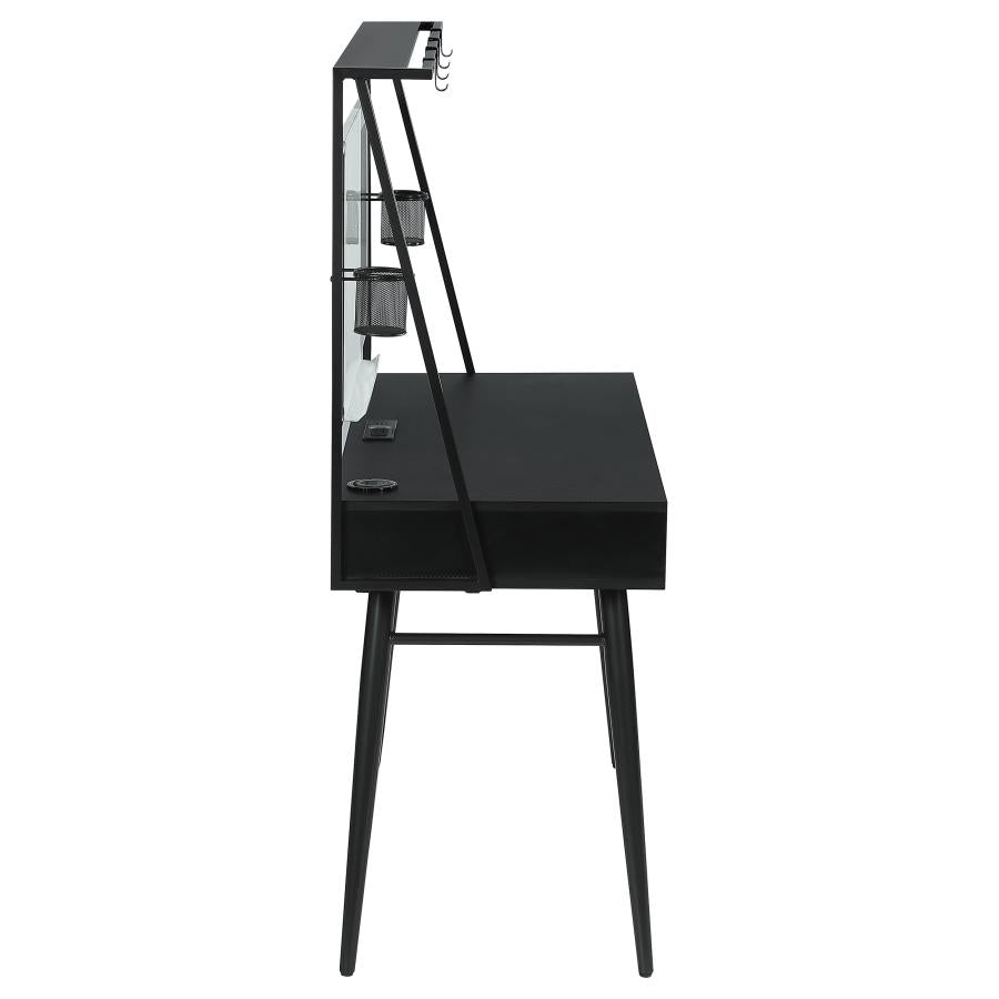 47-inch Writing Desk with Whiteboard and USB Black - Adams Furniture