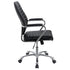 Upholstered Adjustable Home Office Desk Chair Black
