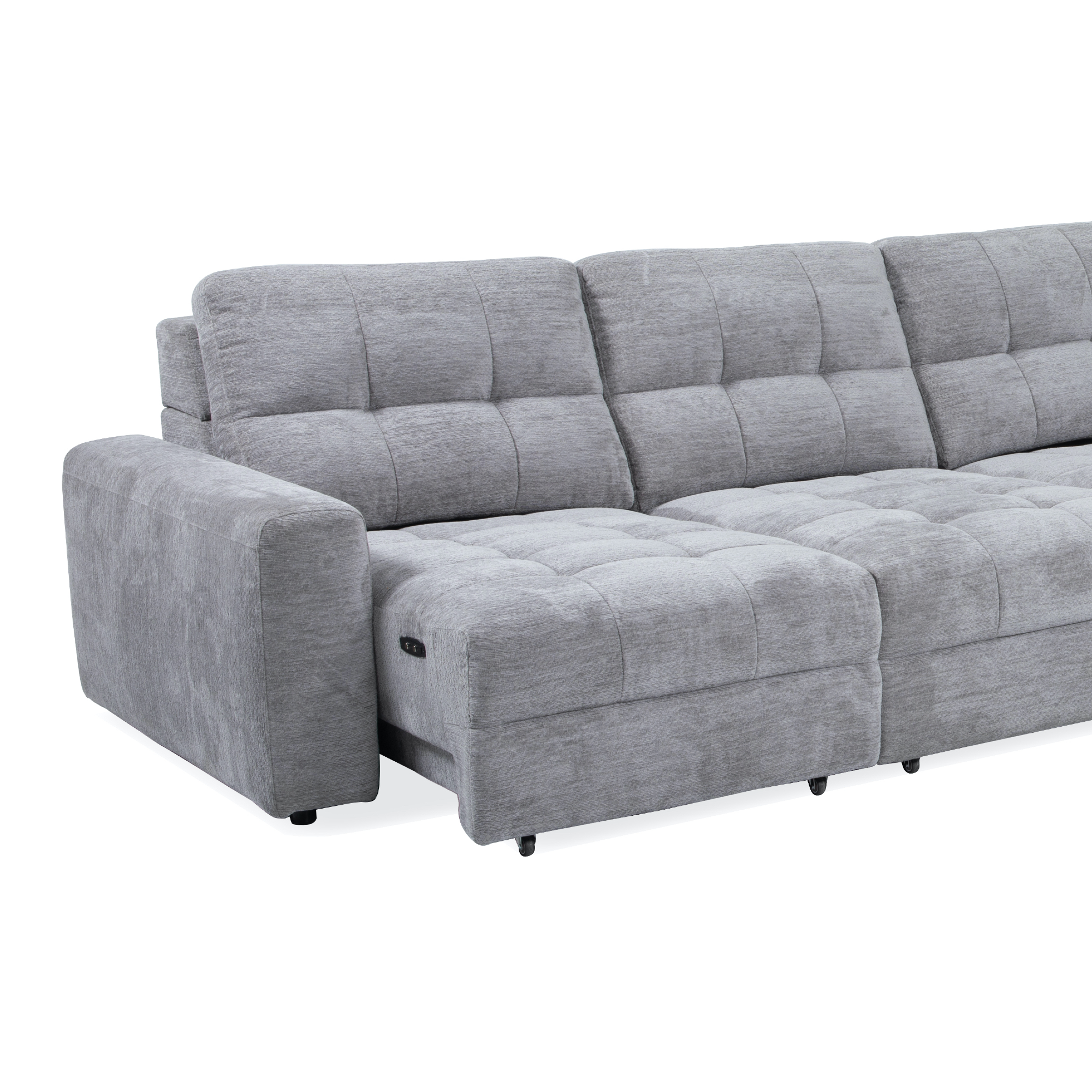 Levi 7-Piece Power Sectional with Storage Chaise - Adams Furniture