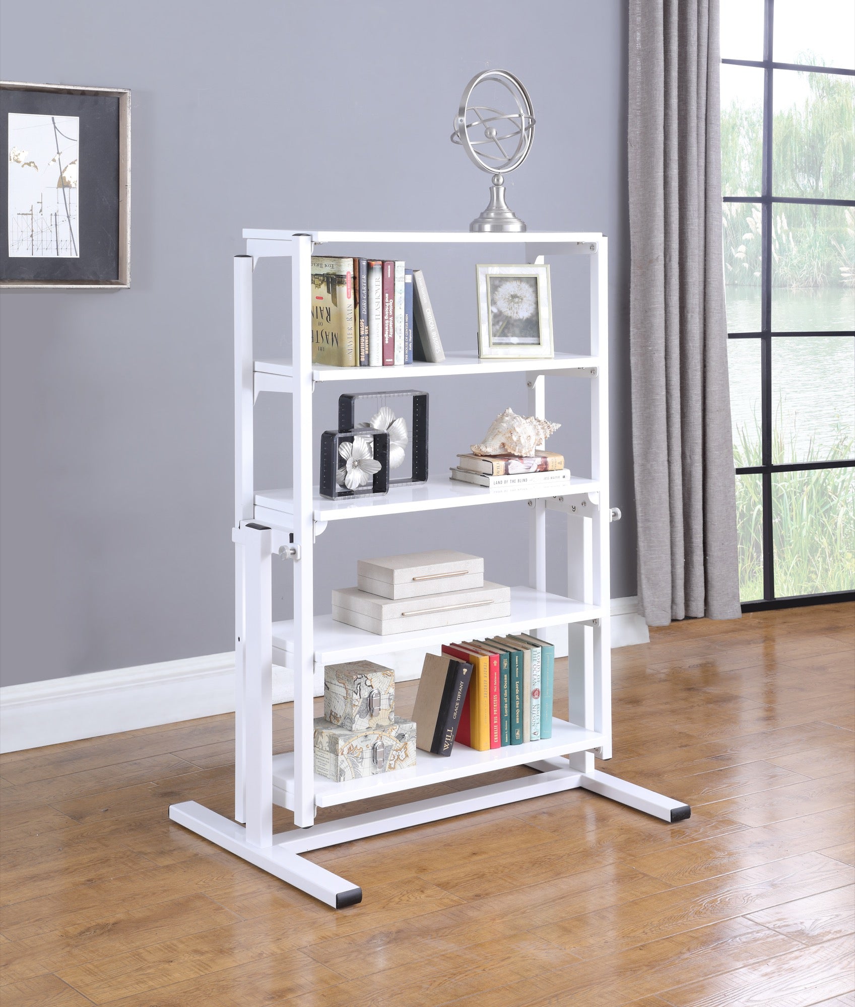 Convertible Bookshelf to Dining Table - Adams Furniture