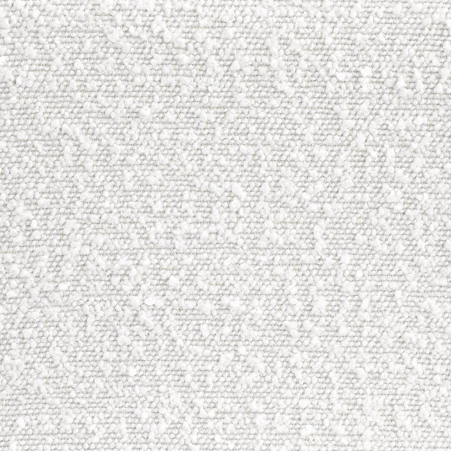 Boucle Upholstered Armless Curved Chair Cream