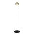 74-inch Arched Dome Shade Metal Floor Lamp Black - Adams Furniture