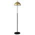 74-inch Arched Dome Shade Metal Floor Lamp Black - Adams Furniture