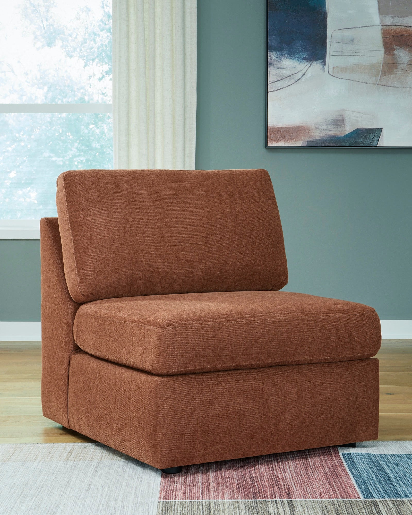 Kennedy Spice Armless Chair - Adams Furniture